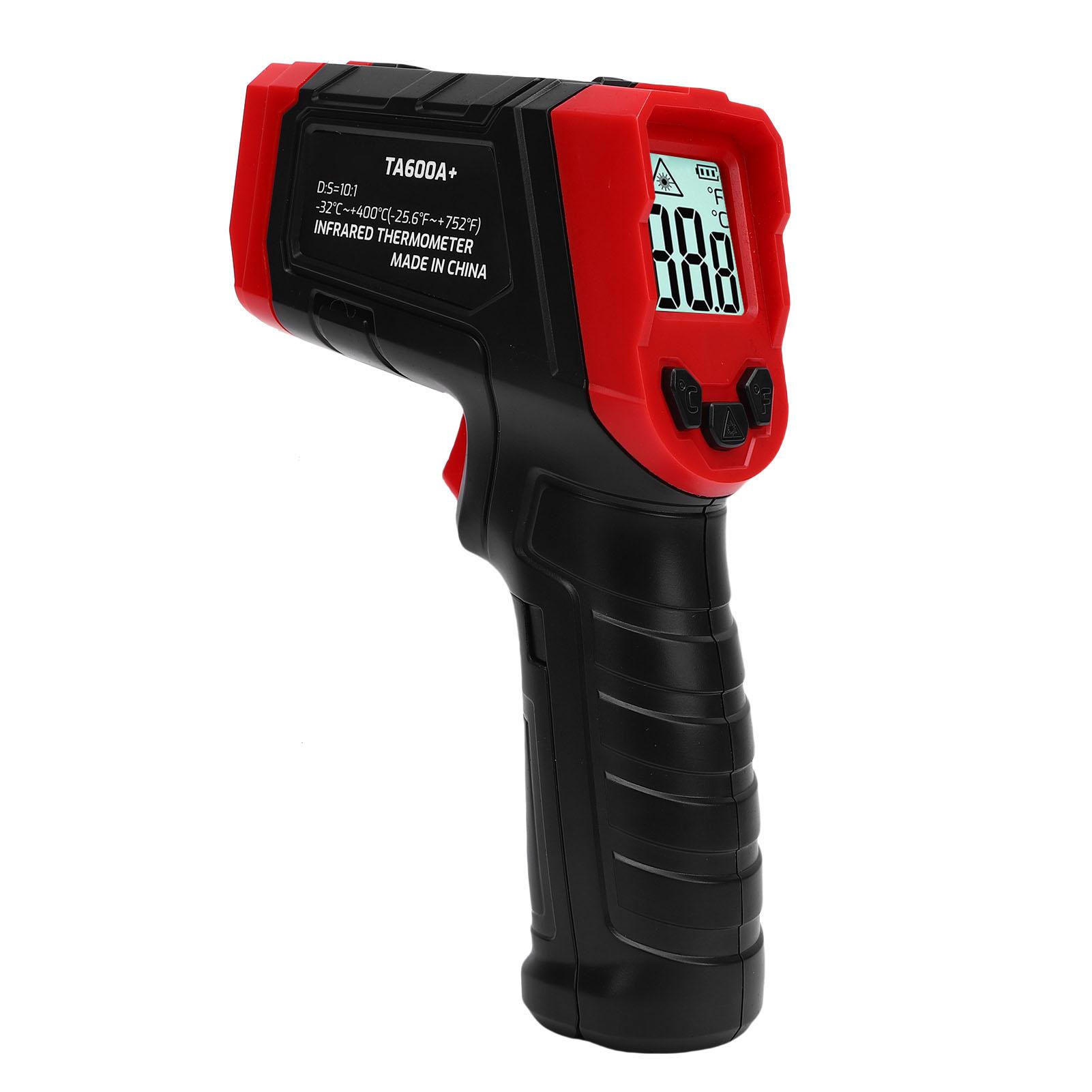 

Infrared Thermometer 32 degrees C to 400 degrees C 37 degrees F to 932 degrees F High Accuracy LCD Display IR