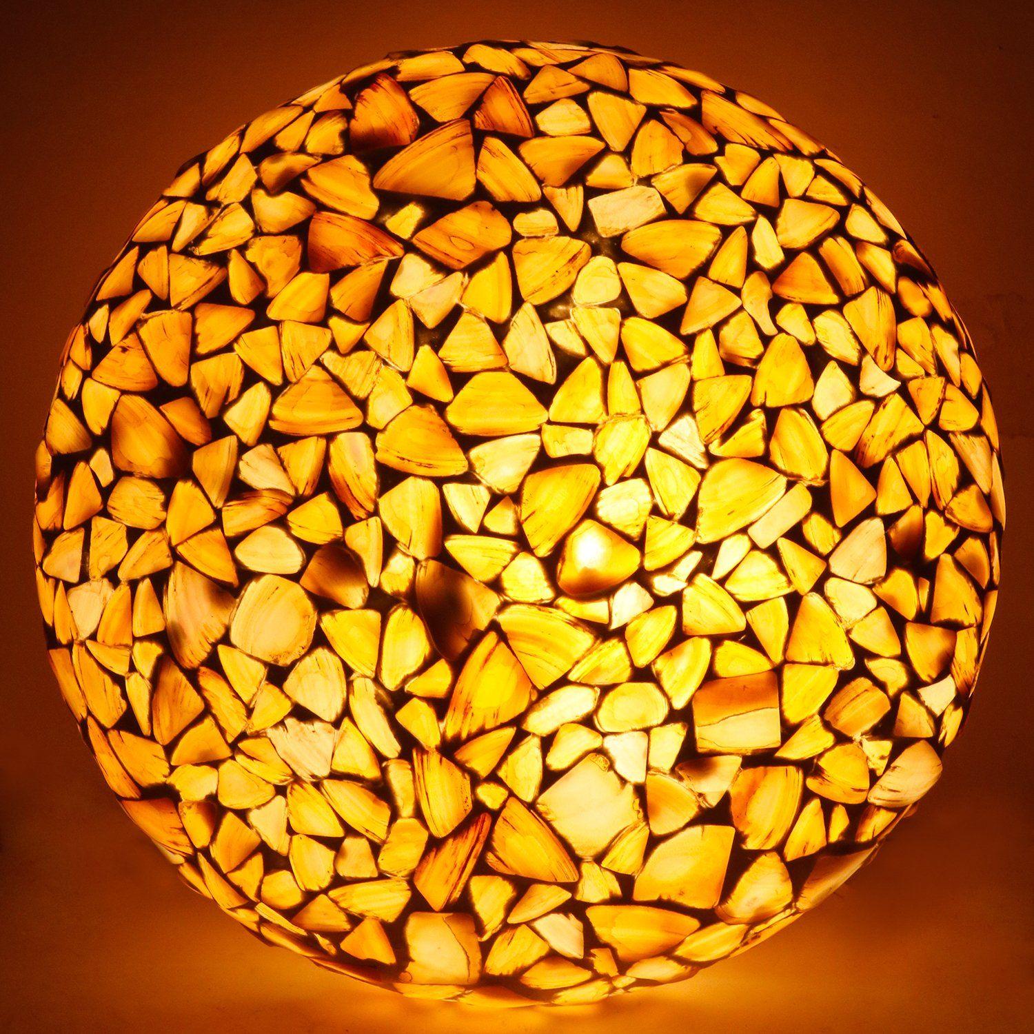 

Glass Mosaic Round Ceiling lamp in Glass Seap Decorated Design