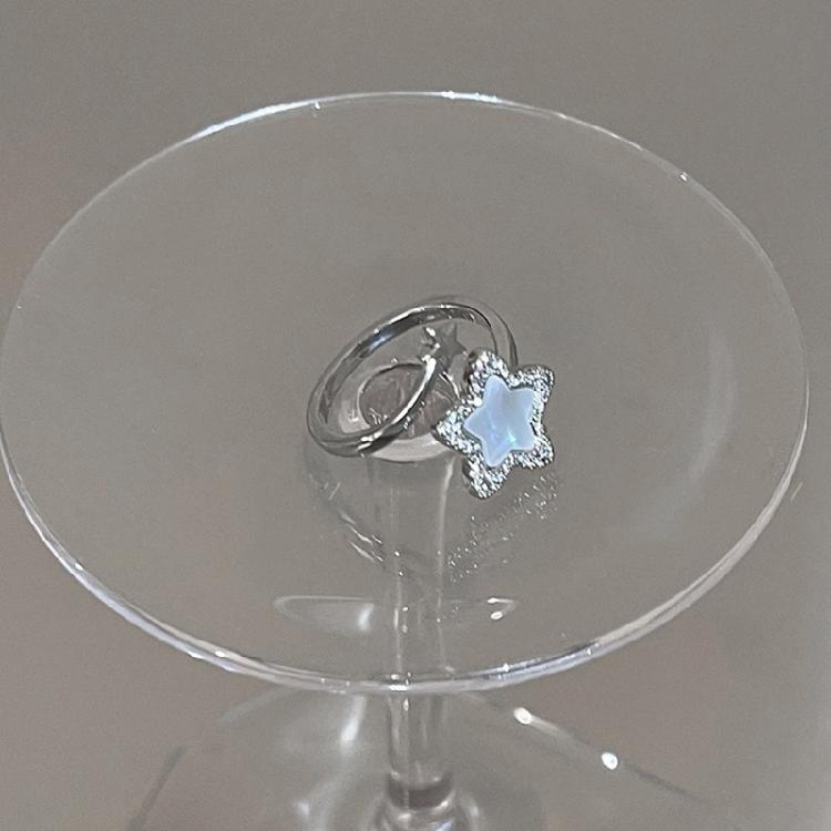 Five-Pointed Stars Finger Rings Jewelry Adjustable Punk Finger Rings Gift