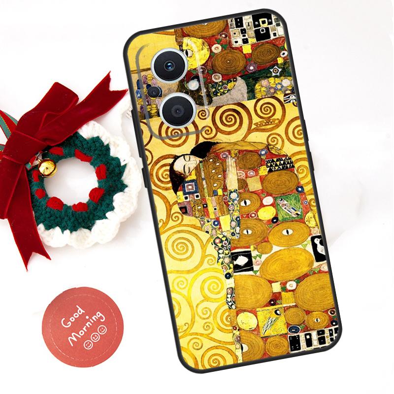 Starry Night Klimt Kiss Funda For OPPO Reno 8 Lite 10 11 12 13 14 Pro 11F 12F 13F 14F OPPO Find X8 X5 X6 X9 Pro Case