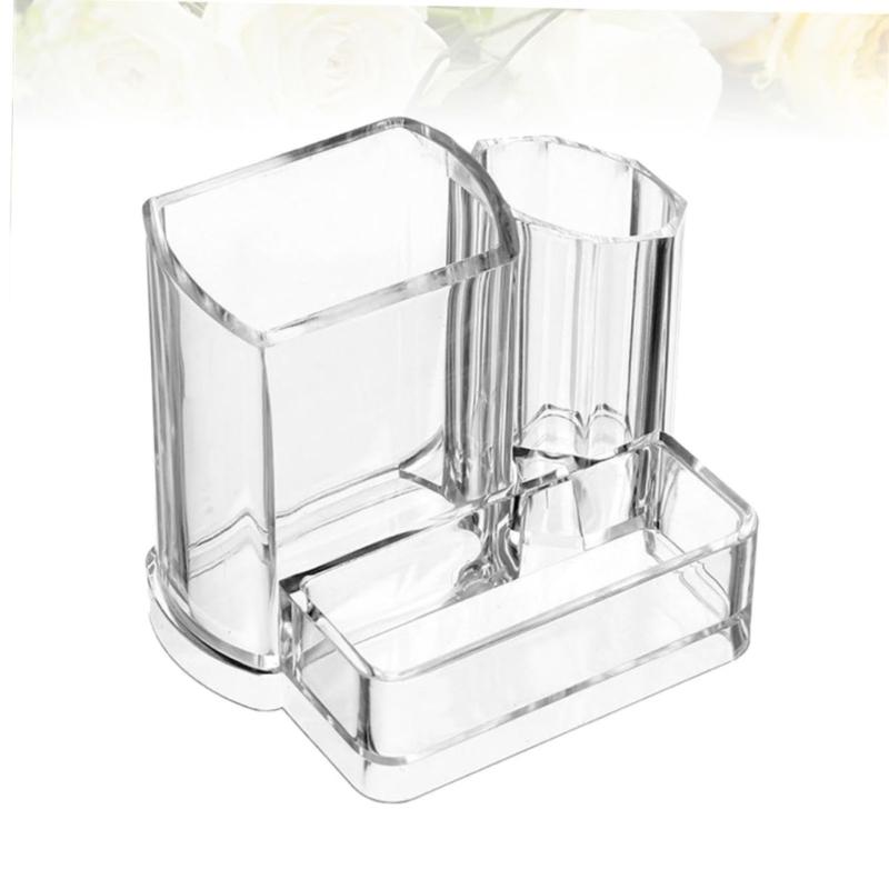 Portable Waterproof Cosmetic Storage Case Clear Acrylic Makeup Organizers for Travel and Home Use