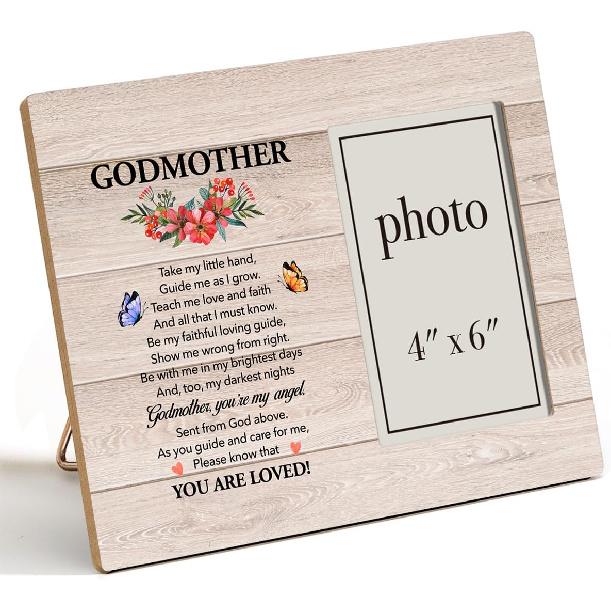 Pet Memorial Gifts - Wooden Photo Frame, Sympathy Gift for Loss of Dog or Cat (4x6 Inches)