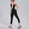 Contrast Color Threaded Vest Tight-fitting High-elastic Breathable Yoga Clothing Set Sports Running Fitness Two-piece Set