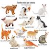 Cognitive Cat Simulation Model: Mini Tabby, Black, White Cat Educational Toy