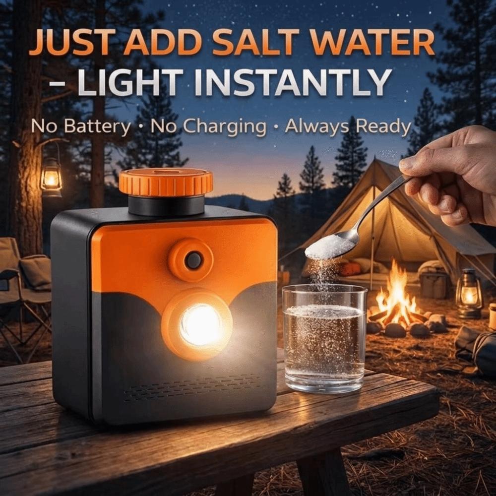 Keine Batterie Salzwasserlampe Salzwasserbetrieben Salzwasserlampe Outdoor Notfalllampe Outdoor Wandern