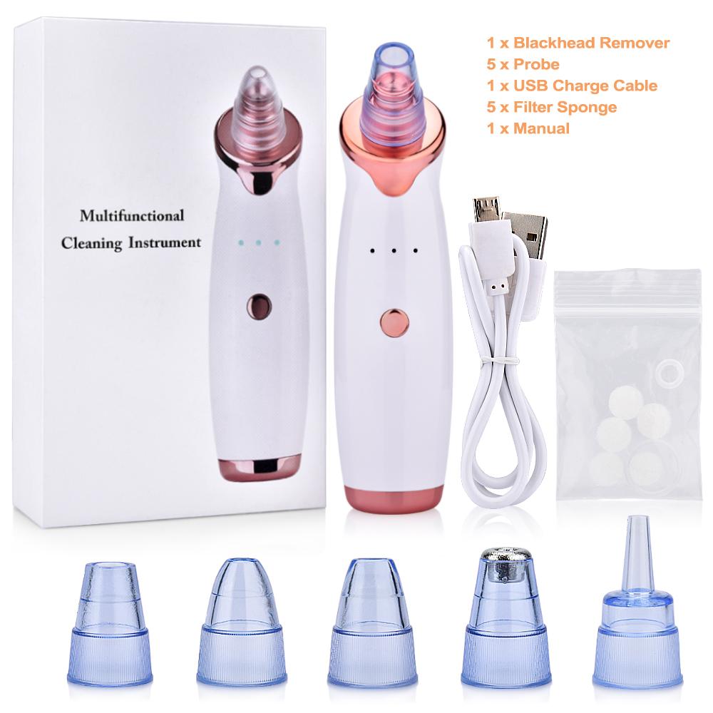 Electric Blackhead Remover Pore Vacuum Cleaner Facial Black Dots Vacuum Cleaner Acne Pimple Blackhead Removal Black Dots Remover
