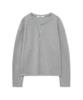 INTEMPOMOOD Slant Button Waffle Henley Neck: 3 Colors