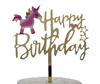 Topper Akrylowy Happy Birthday Jednorożec Unicorn