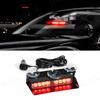 LED Car Strobe Light For Emergency Flash Warning Lamp Windshield Bar 8 Beads Red Blue Amber White Waterproof Auto Light Assembly