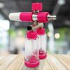 100ML Dual-Kettle Car Wash Foam Sprayer with 1/4 Inch Quick Connector Auto Washing Snow Foam Lance Detachable Home Cleaning Tool