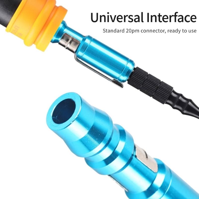 Pistole Soffianti ad Aria Ergonomiche Adatte per la Pulizia dell'Officina Flussi d'Aria Regolabili Ugello Strumento 20g Leggero 3 Opzioni di Colore