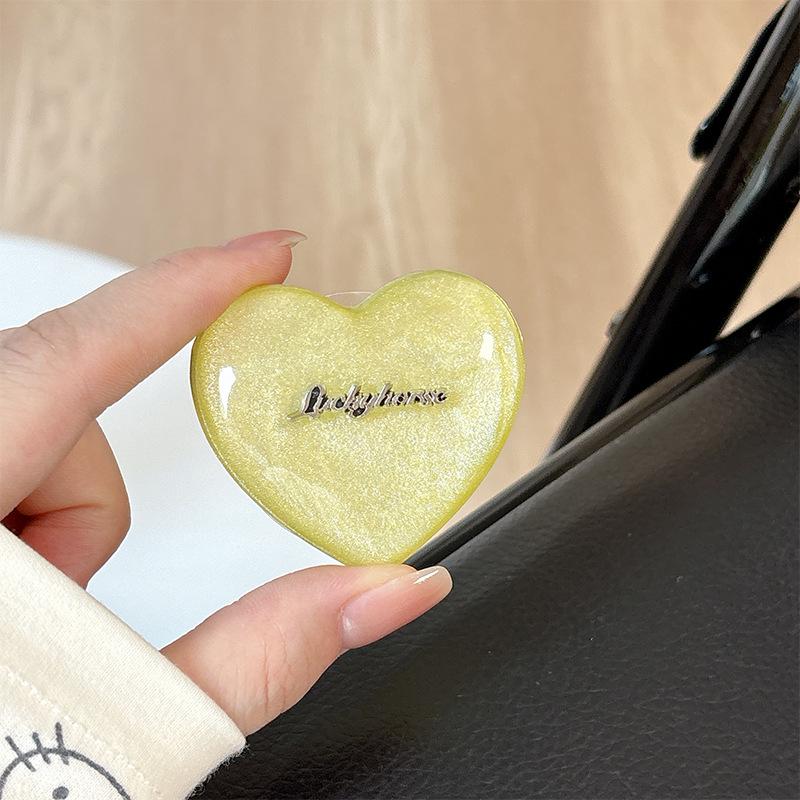 Korean Style Magnetic Retractable Phone Holder & Finger Ring - Creative Gift for Girls