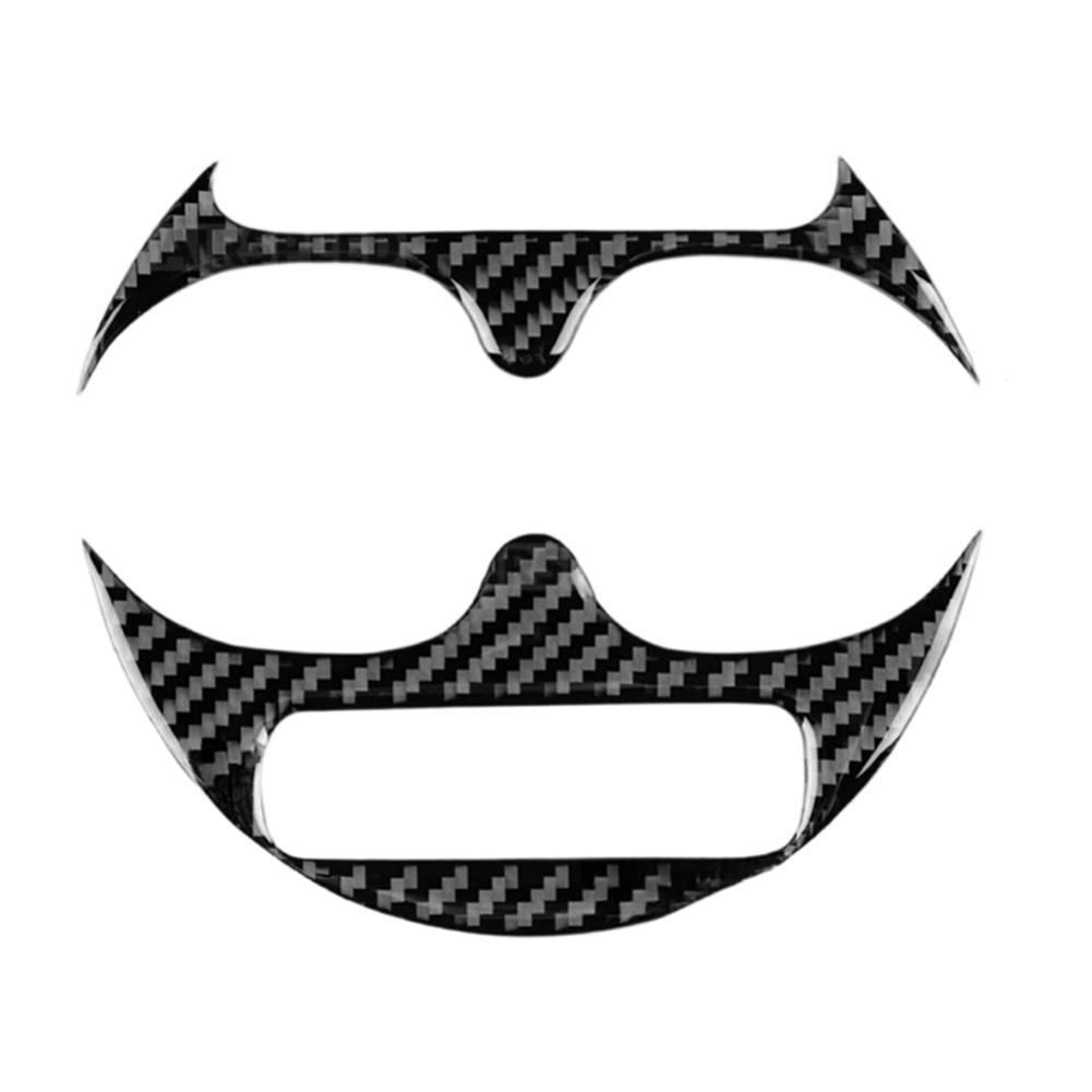 For Abarth 595 695 For Fiat 500 2016-2024 Carbon Fiber Sticker Cup Holder Trim Panel Frame Automobiles Interior Accessories