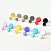 20pcs Mini Round Head Buttons Metal Doll Shoes Buckles  DIY Doll Clothes Accessories