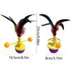 Colorful Feather Pet Feather Sliding Toy Rotating Pet Fun Roller Fun Interactive Cat Toys  Kitten