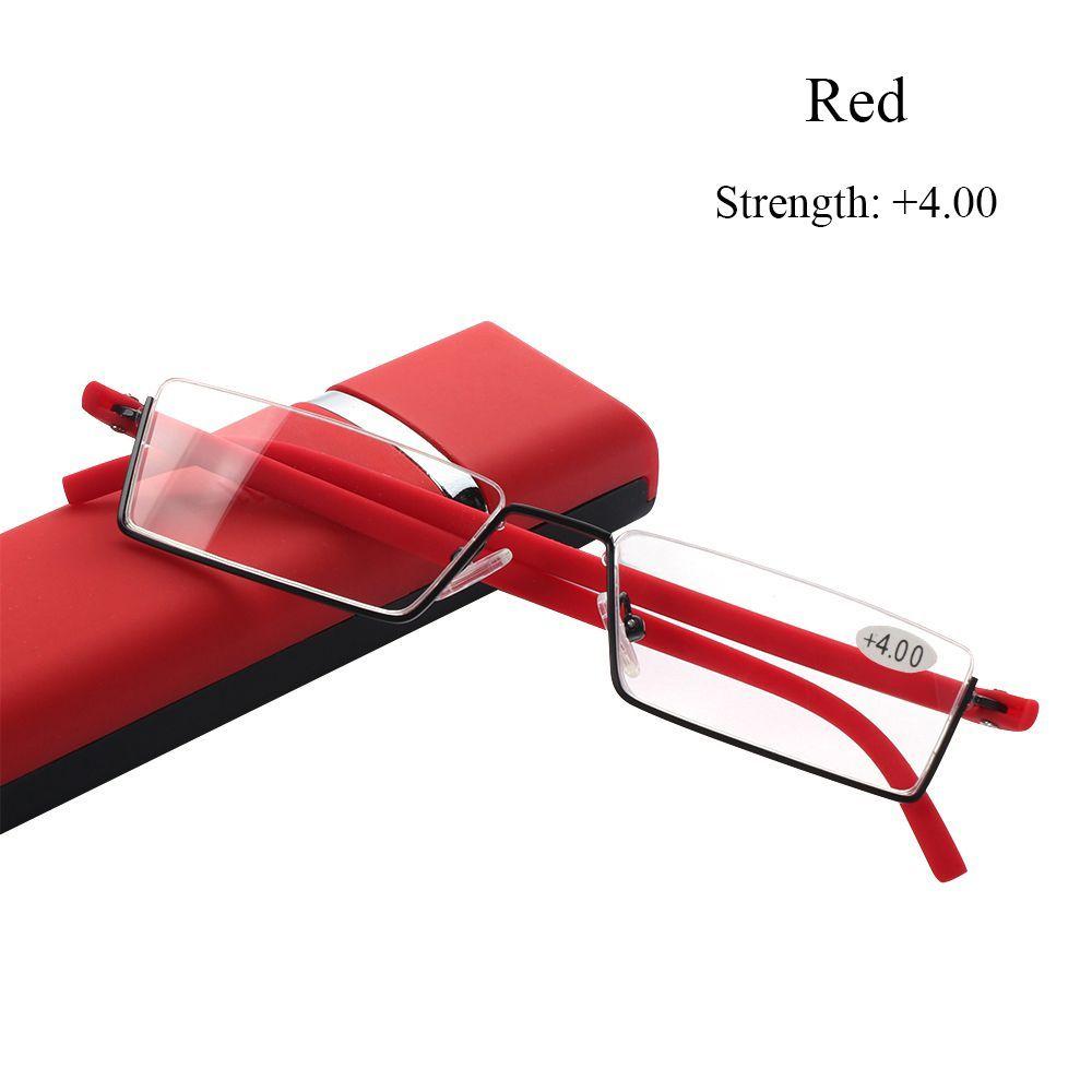 Unisex Ultralight TR90 Half Frame Semi Rimless Reading Glasses Reader Eyeglasses