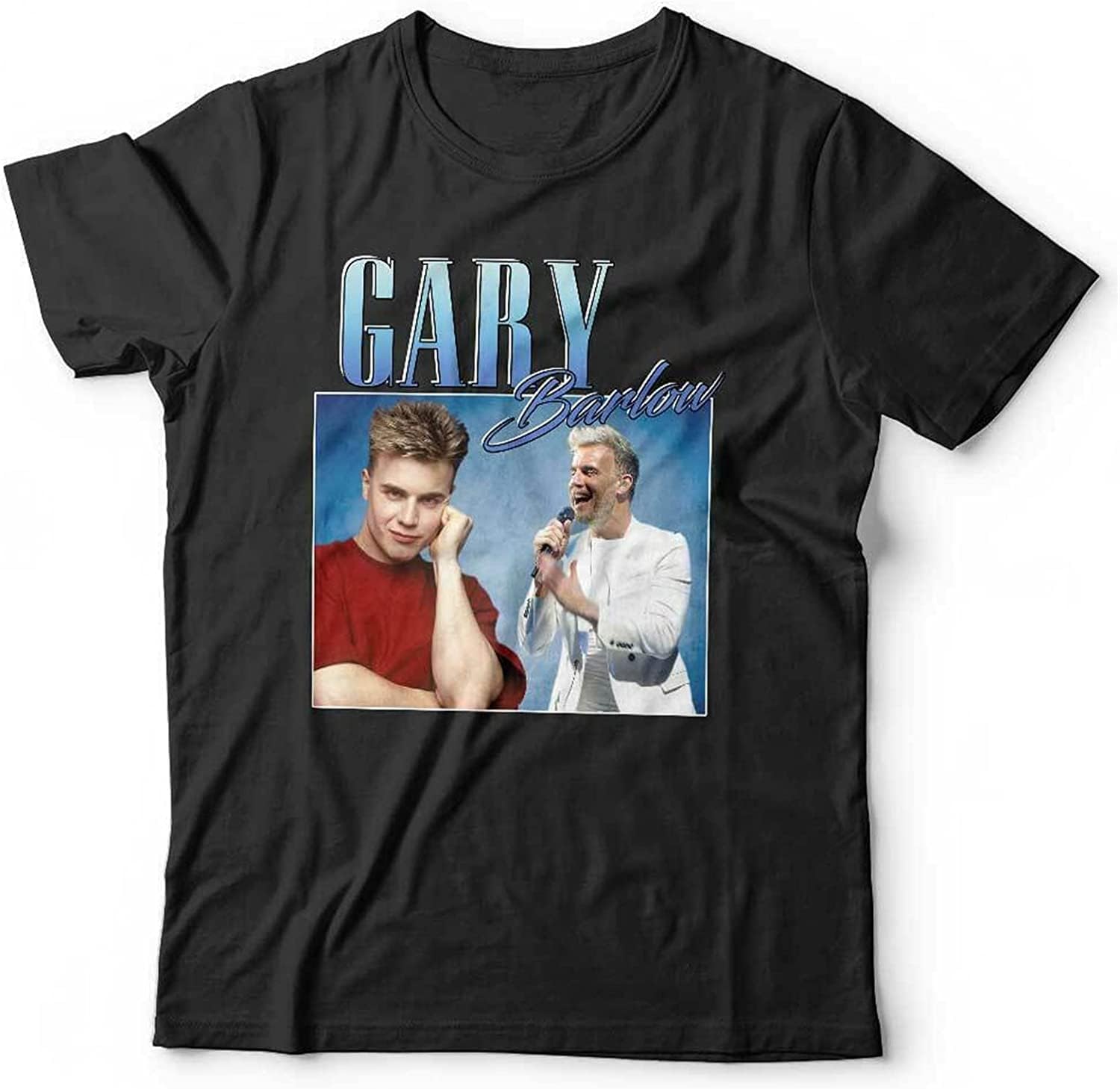 Gary Barlow Appreciation Tshirt Unisex Black 4XL чёрный