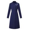 Teluoman Women's Chinese Style Embroidered Wool Blend Professional Coat