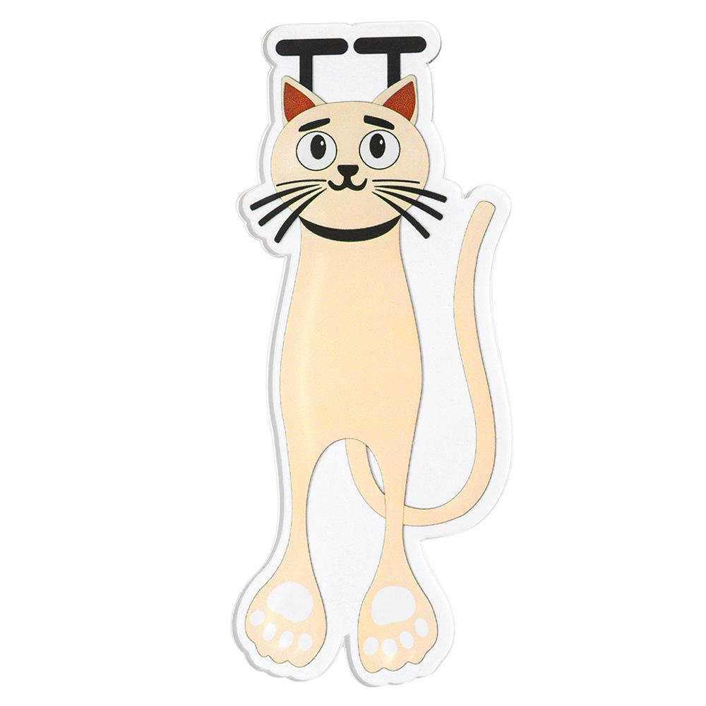 Colorful Cat Acrylic Bookmark with Hanging Design