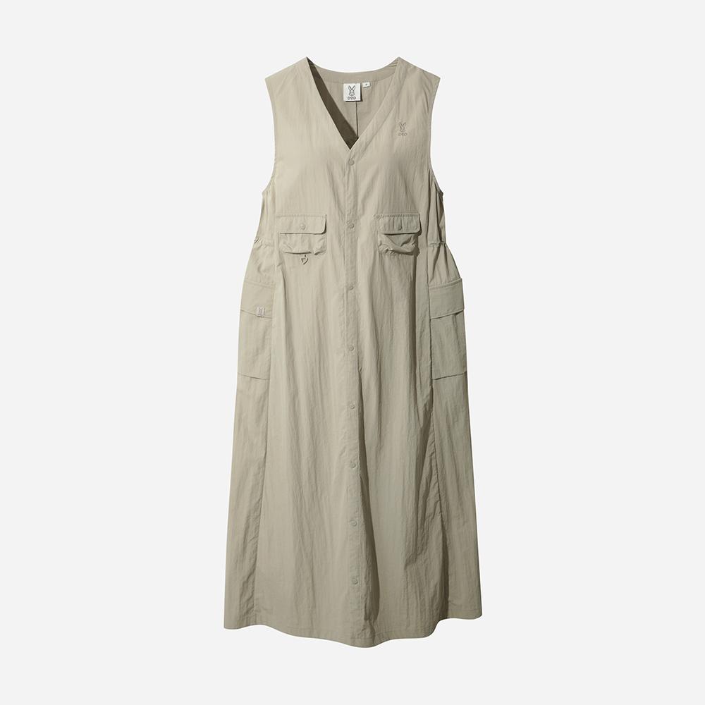 Diodi Women'S Camper Button-Down Dress (Beige)
