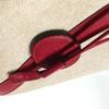 HERMES vintage Standy Crossbody Drawstring Shoulder Bag Leather/Canvas Red/Beige