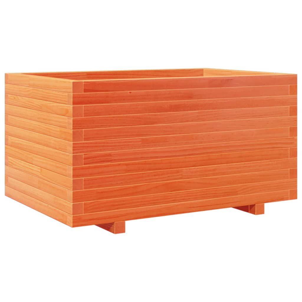 Vidaxl Garden Planter, Waxed Brown, 90X60X49.5 Cm, Pine Wood
