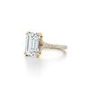 WUIHA 100% 925 Sterling Silver 2 CT Emerald Cut D Color Real GRA Moissanite Gemstone Single-row Double Claws Ring Fine Jewelry