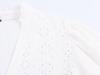European and American style, new women's clothing, foreign style, bubble sleeve hollow embroidered shirt 8741229