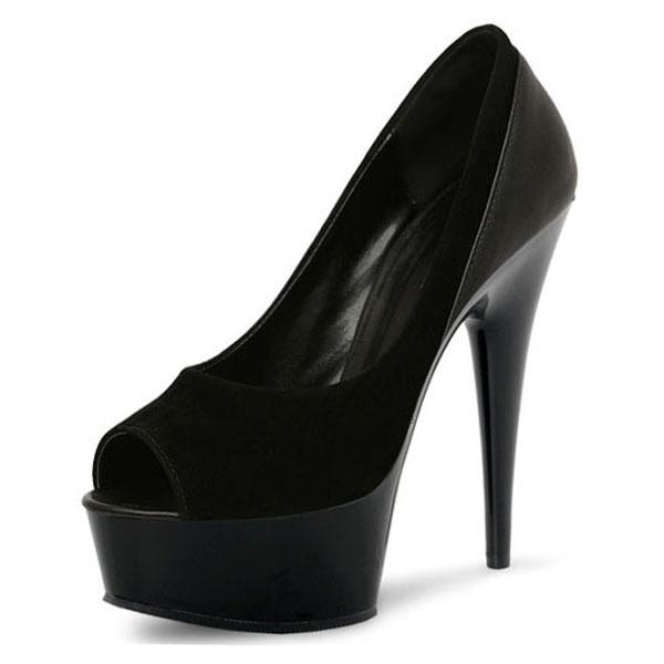 2025 Summer New High Heel Thick Sole Black Fish Mouth Sandals Thin Heel High Heel Waterproof Table