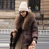 New fashion cotton clothes women's warm big fur collar temperament short women's cotton-padded clothes jacket