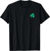Lustiges vierblättriges Kleeblatt irischer Klee St. Patrick's Day Grünes T-Shirt