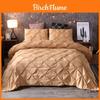Luxurious Pinch Pleat Pintuck Duvet Cover Pillow Sham Set For Elegant Bedrooms