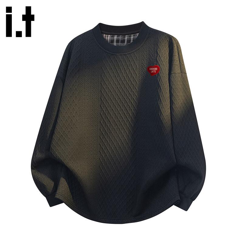 

CHOCOOLATEit Men s Waffle Knit Jacquard Crewneck Sweatshirt 2XL