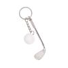 Simulation Mini Golf Ball Keychain Creative Metal Keyring Car Key Holder Bag Pendant Hanging Decoration Couple Gifts