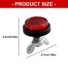 Round Reflective Motorcycle License Fasteners 4/8Pcs Plastic Metal Bolts Red Reflector For Secure Nighttime Visibility
