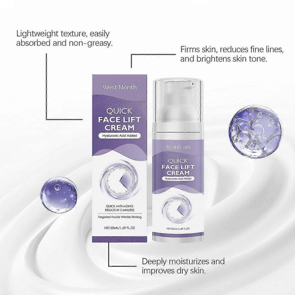 Instant Face Lift Cream, 2 Minutes Temporary Skin Tightening Cream, Anti-aging Serum Smoothing Fine Lines, Wrinkles and Puffiness Lift & Tighten Skin