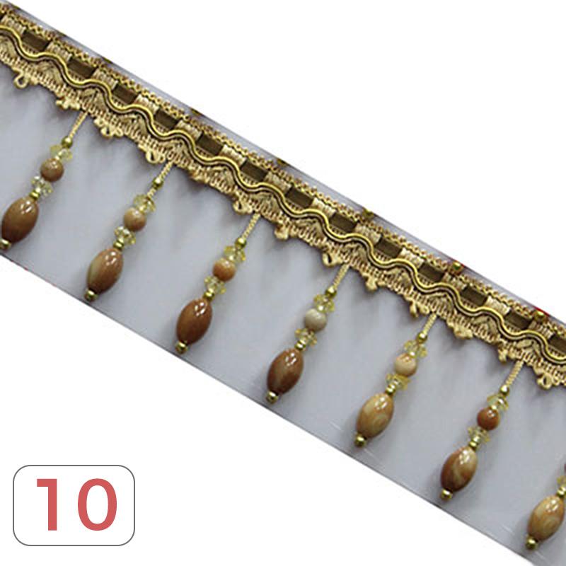 1M Crystal Pendant Beaded Lace Trim Tassel Fringe DIY Stage Home Curtain Decor Accessories Upholstery Party Hanging Ring Cords
