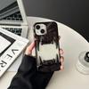 Plating Soft Rubber Frame Tiger Teeth-Shaped Phone Case For 11 12 13 14 15 16 Pro Max Plus TPU Lens Protection Shockproof Cover