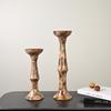 Resin Candlestick Retro Candle Holders Elegant Wedding Tables Center Candles Centerpieces Bedroom Luxury Decoration Accessorie