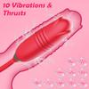 Powerful Rose Toy Dildo Thrusting Vibrator for Women Clitoris Sucker Stimulator Tongue Licking Adults Goods New Sex Toys Female