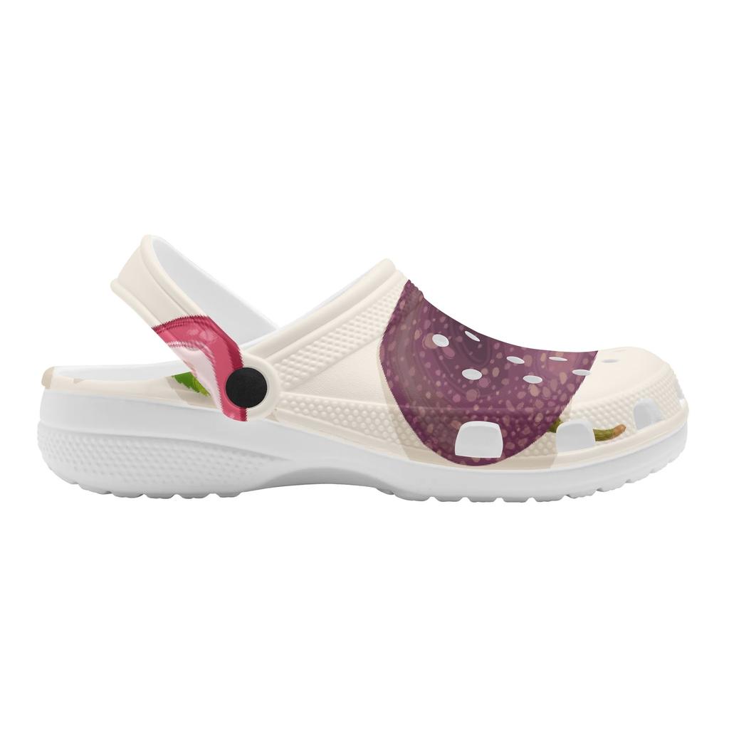 Fun Printed EVA Clogs Adult Unisex Easy Clean Lightweight Slip On Casual Footwear Soft Sole Summer Sandals Casual Walking