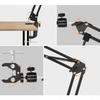 Boom - universal third arm with 4 crocodile clips mounted to the tabletop