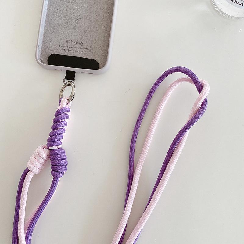 Γυναικείο Δημιουργικό Κορδόνι Κινητού Crossbody με Πλεγμένο Σχοινί και Λουράκι Καρπού