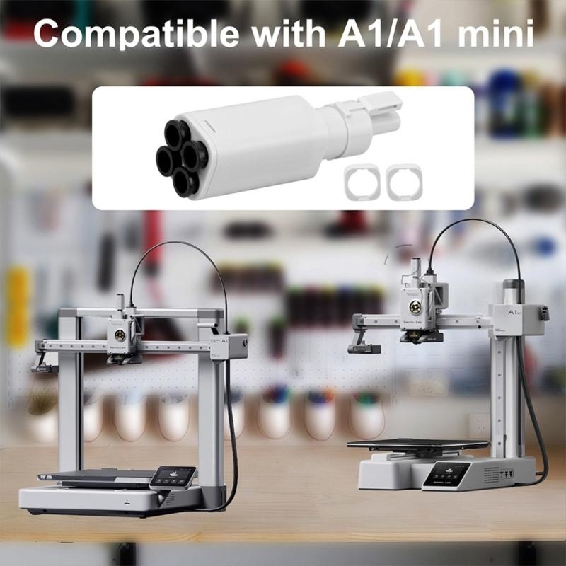 Five Way Component Switching Consumable Five Way Component PTFE Adapter For 3D Printer Easy Installation Maintenance
