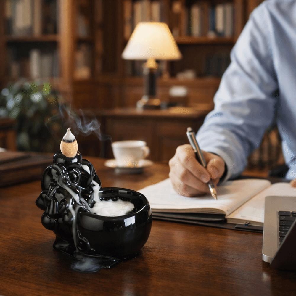 Mini Backflow Incense Burner Alpine Flowing Water Incense Burner Ornament  Meditation