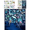 Moruna Sea Life Luminous Design for and Classrooms Glowing Sea Glow-in-the-Dark Stickers, Fluorescent, Kids' Rooms, Kindergartens, (Blue Life)
