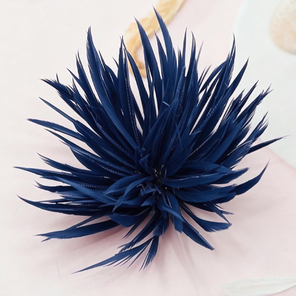 Feather Tear-Off Flower DIY Handmade Jewelry Craft Hair Brooch