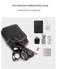Men's Korean Style Casual Chest Crossbody Bag - Small PU Shoulder Travel Backpack