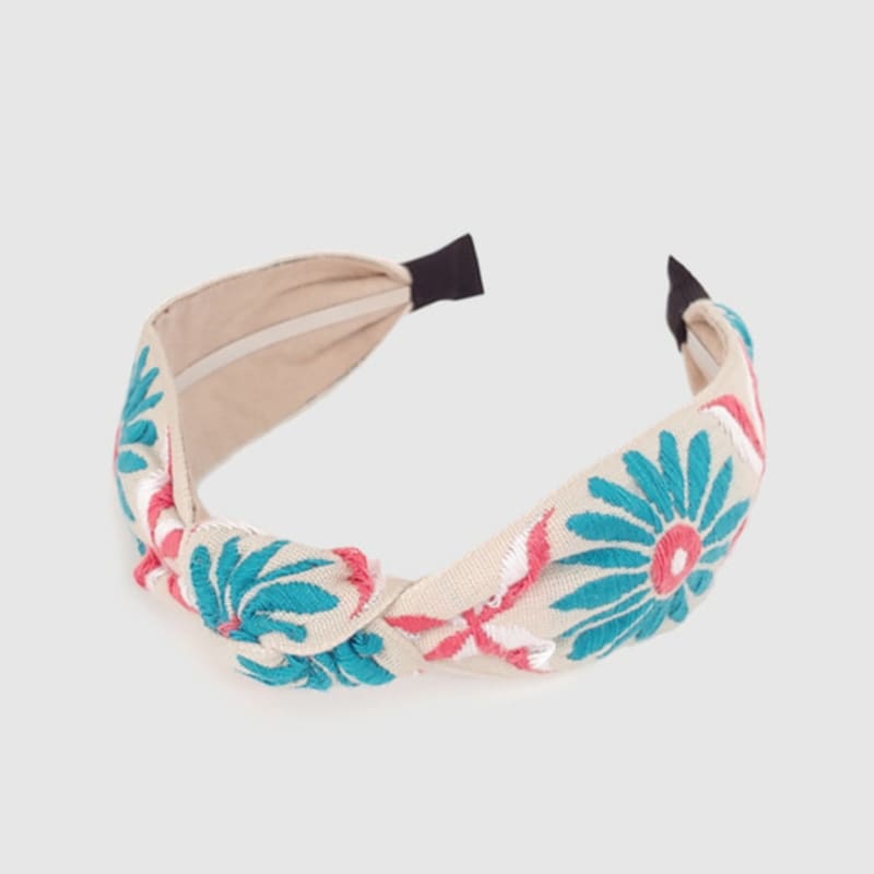 LALA Ethnic Flower Imported Hairband - Gray