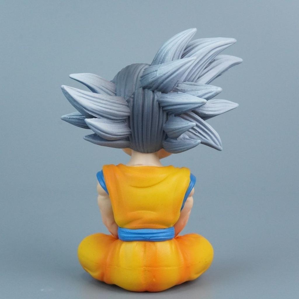 Anime Dragon Ball Z Super Saiyan Son Goku Gohan Vegeta Sitting Ver. PVC Action Figure DBZ Statue Collectible Model Toys Doll